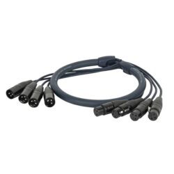 DAP Audio FL9220 Snake DMX Cable 20m, 4-Way, 4x XLR 3pin male / female (B-Stock)