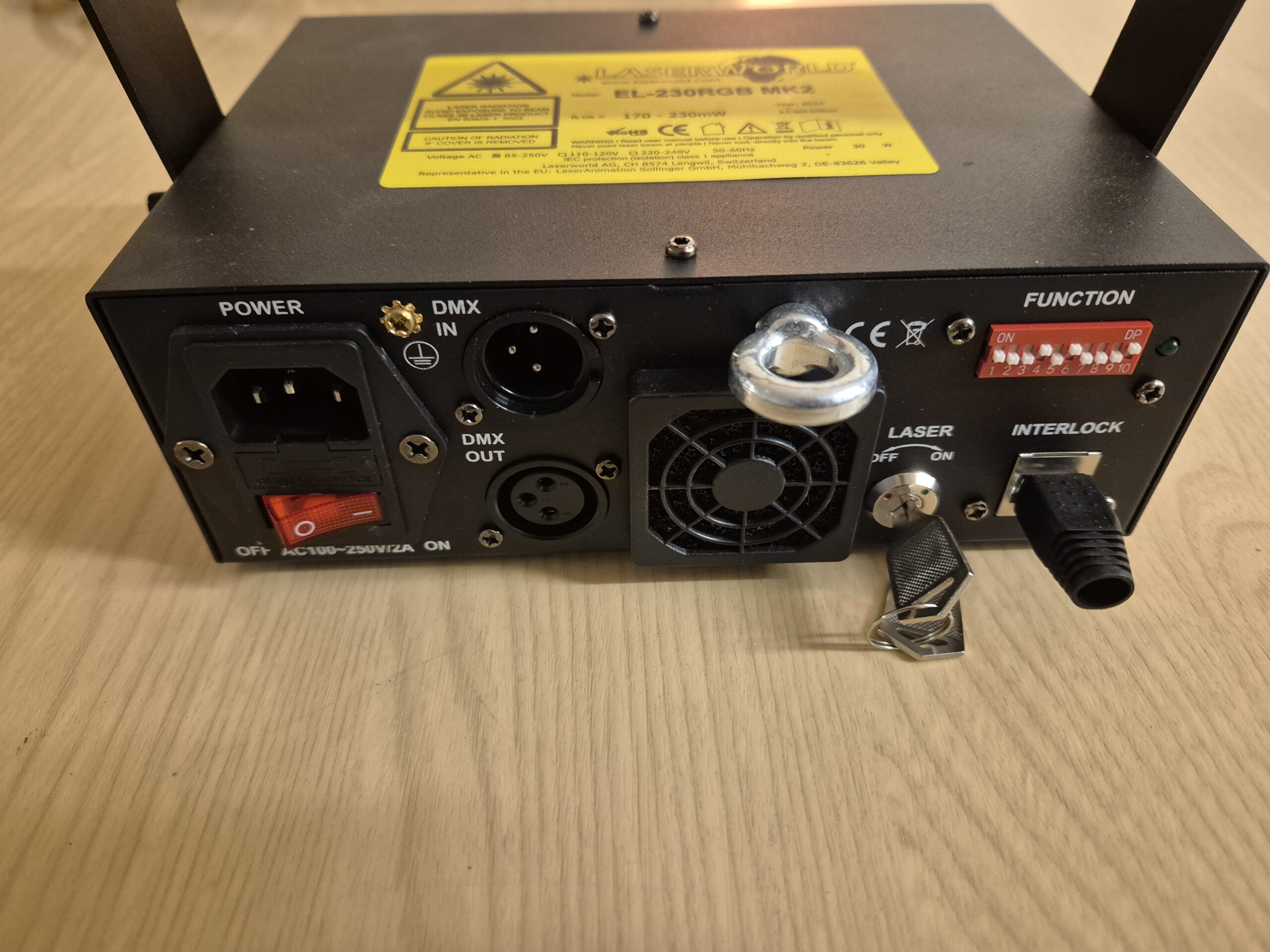 Laserworld EL-230RGB MkII RGB laser (2e hands) - Afbeelding 4