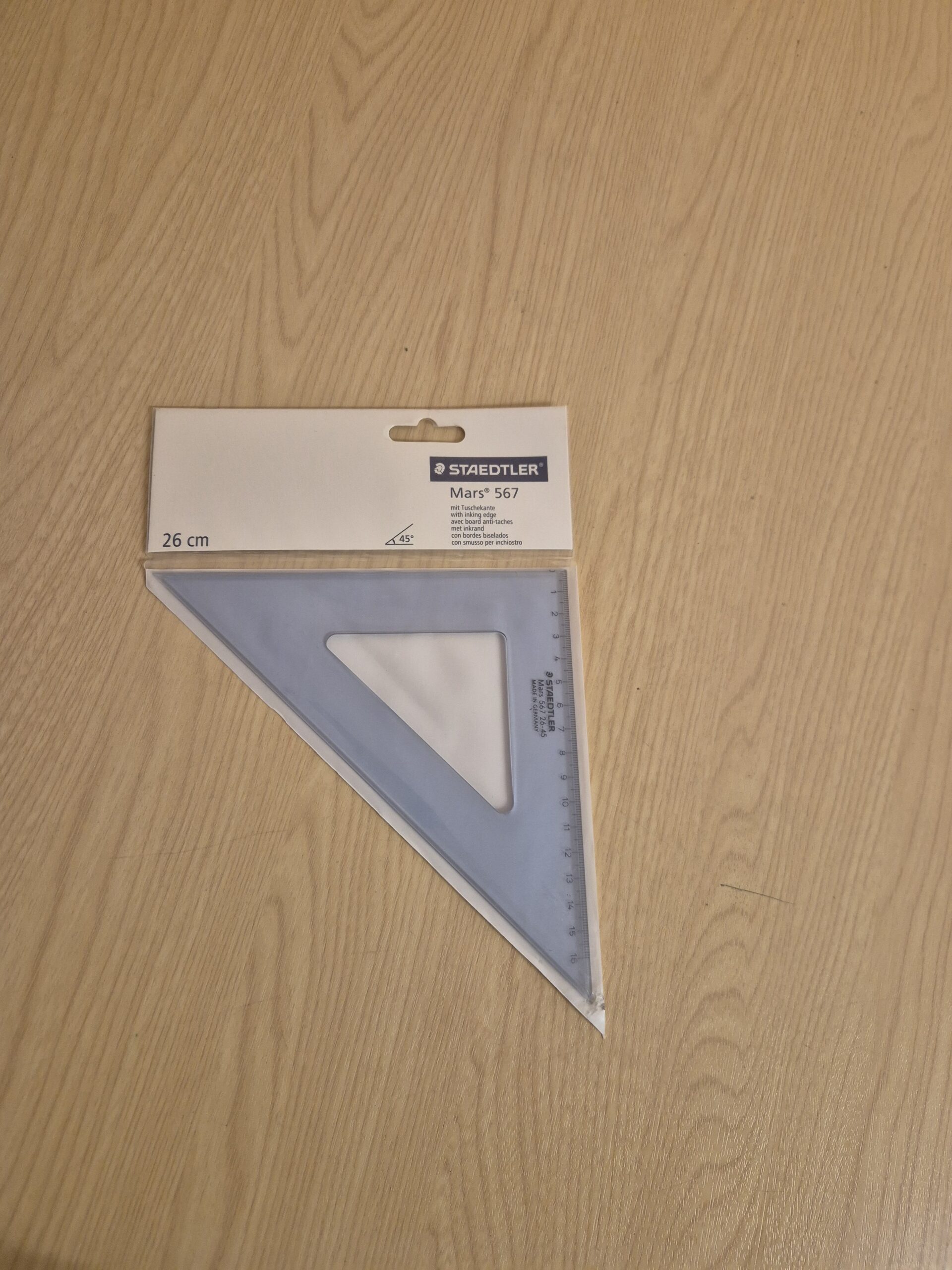 16x Staedtler tekendriehoek (31 cm) 45° (nieuw) - Afbeelding 2
