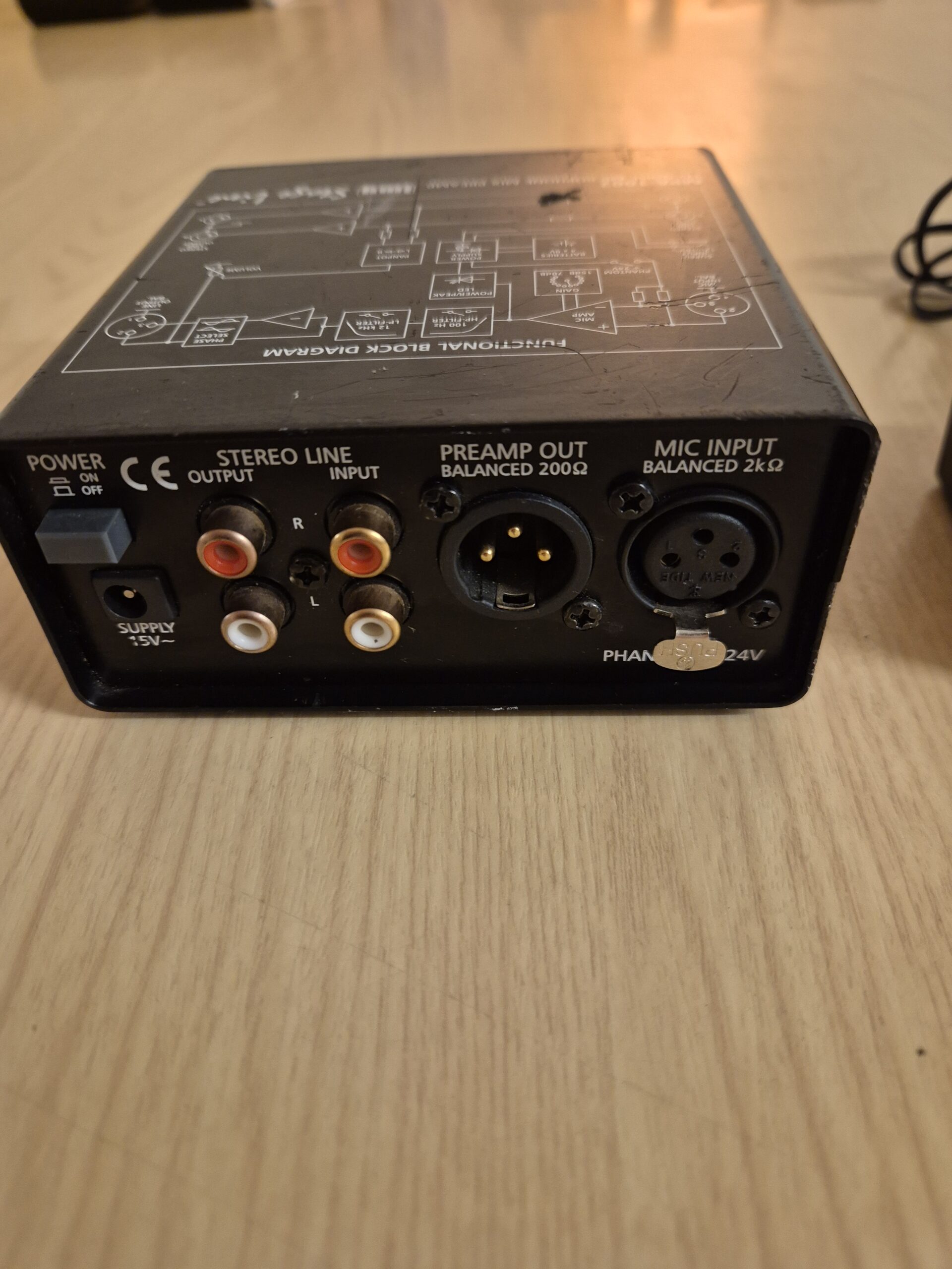 IMG STAGELINE MPA-102 (1002) 1-Ch. Mic preamp (2e hands) - Afbeelding 3