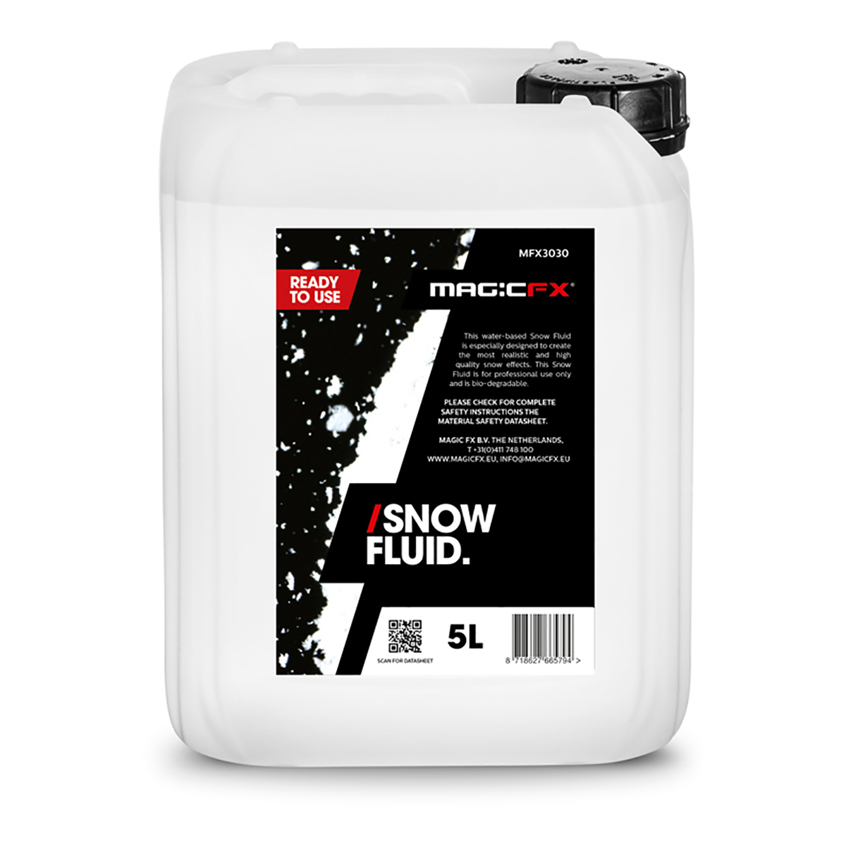 MAGICFX® Pro Snow Fluid – Sneeuwvloeistof 5 liter – gebruiksklaar (nieuw) - Afbeelding 1