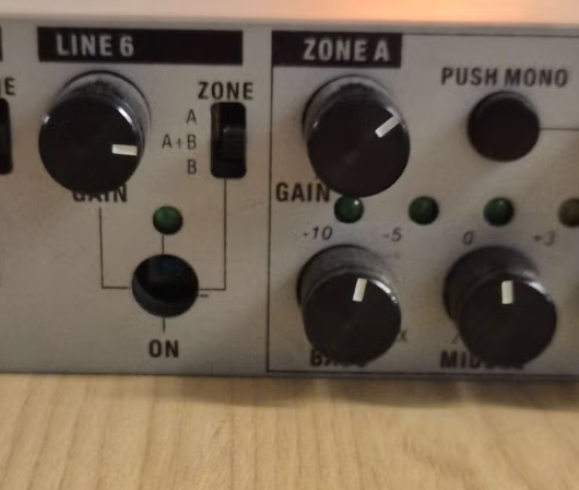 LD Systems ZM-6 19 inch Professional DJ Audio Zone Mixer (2e hands) - Afbeelding 3