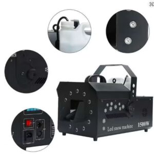 1500w sneeuwmachine 12LEDs met controller en dmx (2ehands)