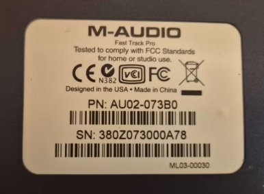 M-Audio Fast Track Pro USB Audio Interface (2e hands) - Afbeelding 5
