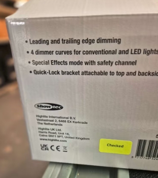 Showtec TED Pack met FX kanaal (B-Stock) EU/NL connectors! - Afbeelding 4