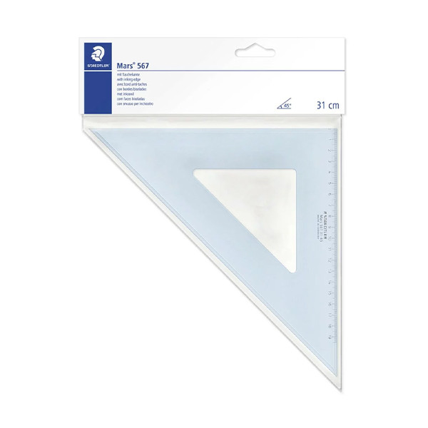 16x Staedtler tekendriehoek (31 cm) 45° (nieuw) - Afbeelding 1